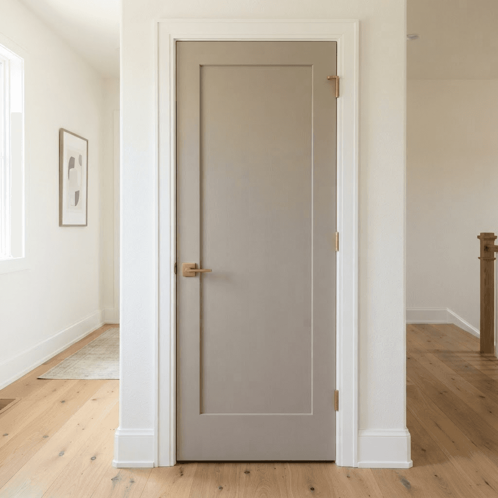 Demo repaired interior door