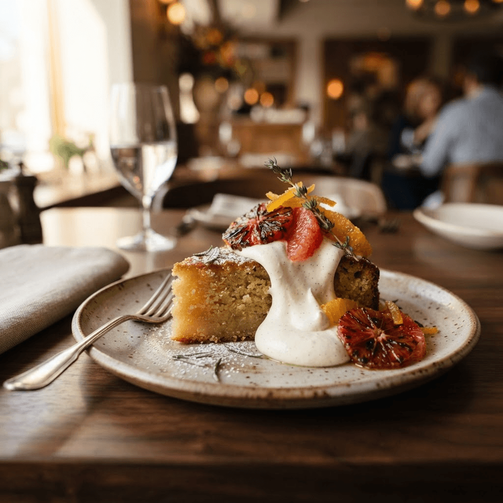 Olive oil cake with citrus