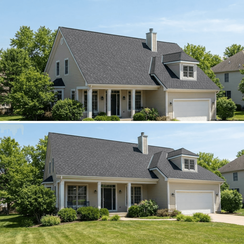 Sample roof after replacement